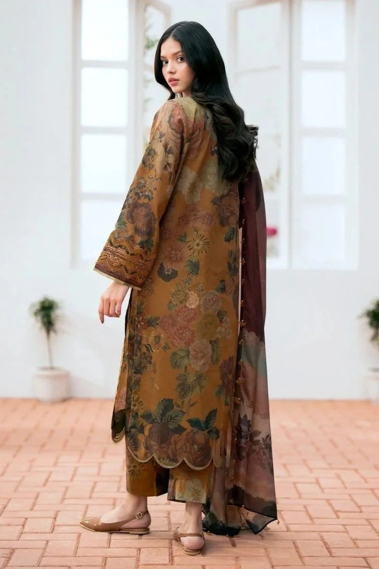 BAROQUE - 3 PIECE PRINTED KARANDI SUIT SV-1063