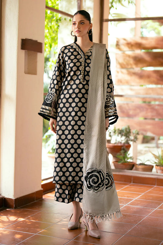 BAROQUE - 3 PIECE PRINTED KARANDI SUIT SV-1049