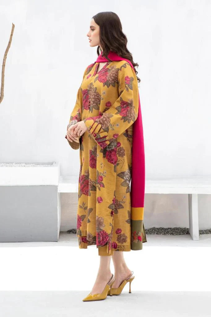 BAROQUE - 3 PIECE PRINTED KARANDI SUIT SV-1065