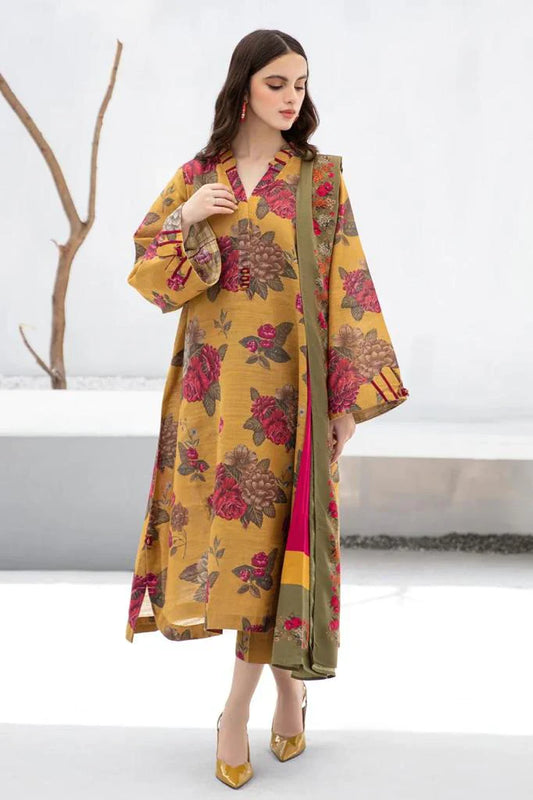 BAROQUE - 3 PIECE PRINTED KARANDI SUIT SV-1065