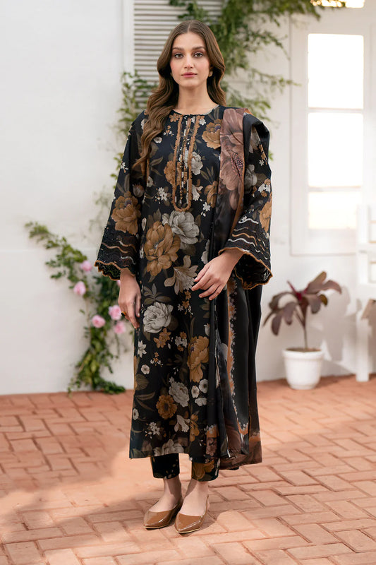 BAROQUE - 3 PIECE PRINTED KARANDI SUIT SV1022