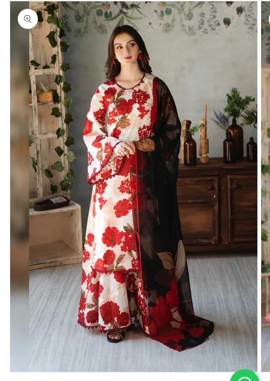 CHARIZMA - 3 PIECE PRINTED KARANDI SUIT SV-1044